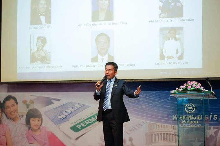 Chủ tịch USIS - Ông Chris Lộc Đào chia sẻ tại hội thảo